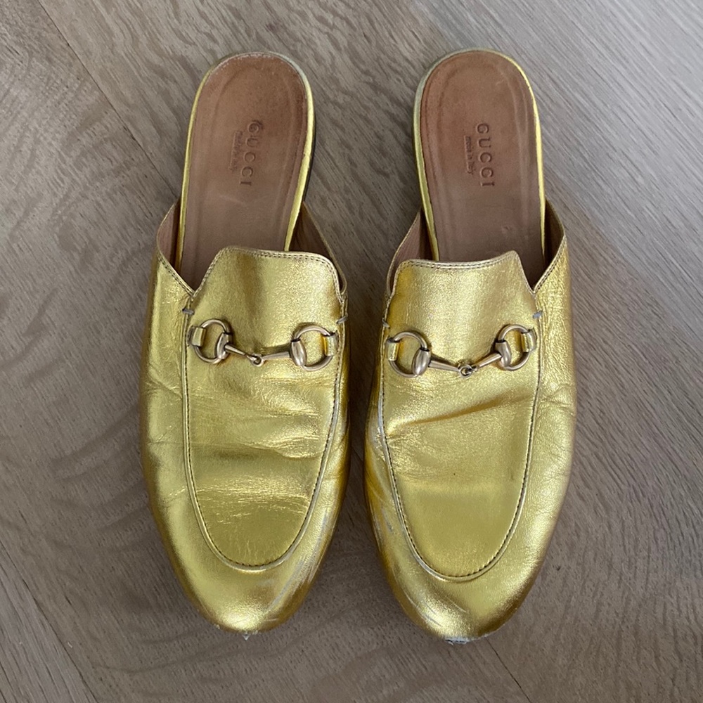 Gucci loafer slides